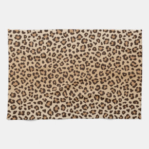 Exotisches Leopardenmuster Design Geschirrtuch