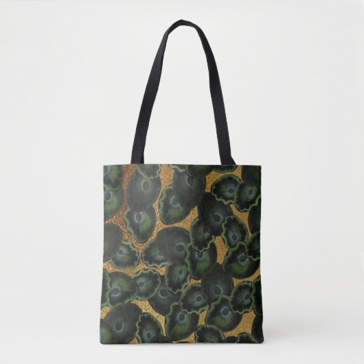 Exotisches Lilien-Blattmuster Tasche (Vorderseite)