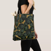 Exotisches Lilien-Blattmuster Tasche (Von Nahem)
