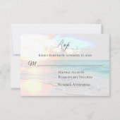 *~* Exotisches Meer bei Sonnenaufgang - Hochzeitsf RSVP Karte (Vorderseite)