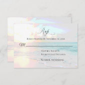 *~* Exotisches Meer bei Sonnenaufgang - Hochzeitsf RSVP Karte (Vorne/Hinten)