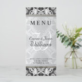 Exotisches Menü mit geometrischen Mustern für die  Menükarte (Stehend Vorderseite)