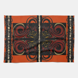 Exotisches orange Tuch