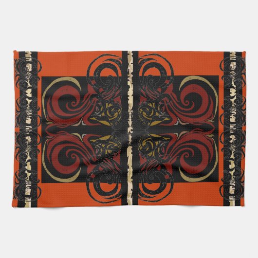 Exotisches orange Tuch (Horizontal)