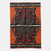 Exotisches orange Tuch (Vertikal)