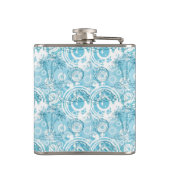 exotisches Ozeanmuster Flachmann (Rückseite)