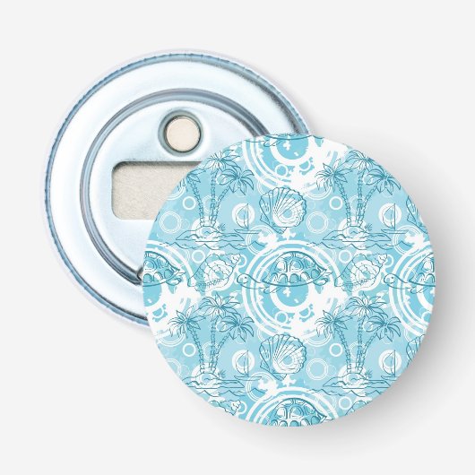 exotisches Ozeanmuster Flaschenöffner (Vorderseite)