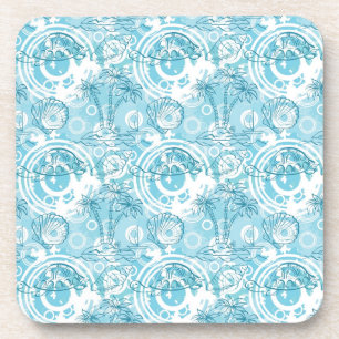 exotisches Ozeanmuster Getränkeuntersetzer