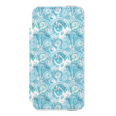 exotisches Ozeanmuster Incipio iPhone Geldbeutel-Hülle (Folio Vorderseite)