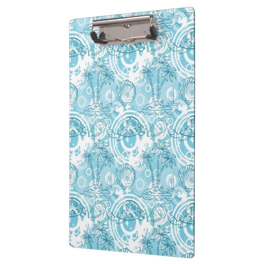 exotisches Ozeanmuster Klemmbrett (Links)