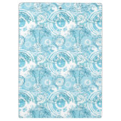 exotisches Ozeanmuster Klemmbrett (Rückseite)