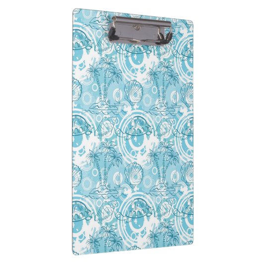 exotisches Ozeanmuster Klemmbrett (Rechts)