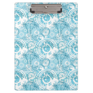 exotisches Ozeanmuster Klemmbrett