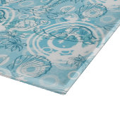 exotisches Ozeanmuster Schneidebrett (Ecke)