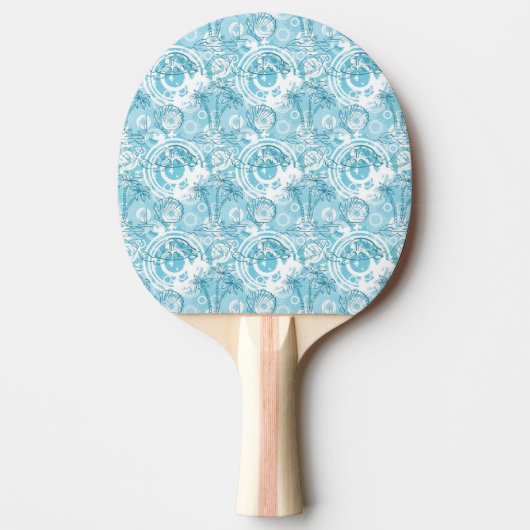 exotisches Ozeanmuster Tischtennis Schläger (Vorderseite)