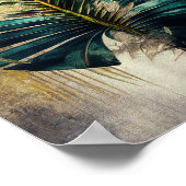 Exotisches Palmenblatt, Poster der Tropenwand (Ecke)