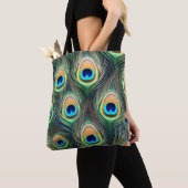 Exotisches Pfauenmuster Tasche (Von Nahem)