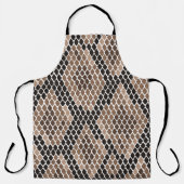 Exotisches Python-Haut-Tiermuster-Design-Schürze Schürze (Vorderseite)