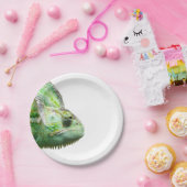 Exotisches Reptil Pappteller (Party)