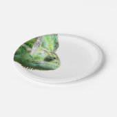 Exotisches Reptil Pappteller (Schrägansicht)