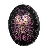 Exotisches Rosa Dartscheibe (Vorderseite rechts)