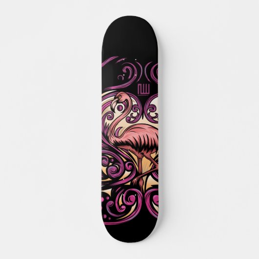 Exotisches Rosa Skateboard (Vorne)