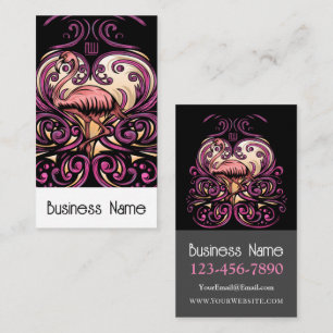 Exotisches Rosa Visitenkarte