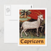 Exotisches Steinbock-Sternzeichen Postkarte (Vorne/Hinten)