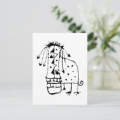 Exotisches Tiermonster Postkarte (Stehend Vorderseite)