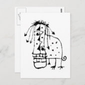 Exotisches Tiermonster Postkarte (Vorne/Hinten)