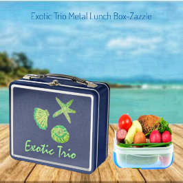 Exotisches Trio Metall Brotdose