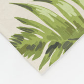 Exotisches tropisches Ananas, florbraune Monogramm Fleecedecke (Ecke)