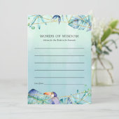 Exotisches tropisches geometrisches Brautparty Hinweiskarte (Stehend Vorderseite)