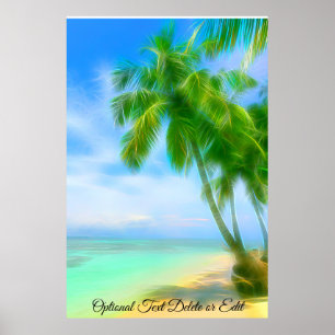*~* Exotisches tropisches PALM Tree Beach AP13 Poster