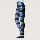 Exotix Blue Feathers Black Leggings - Farbe auswäh (Links)