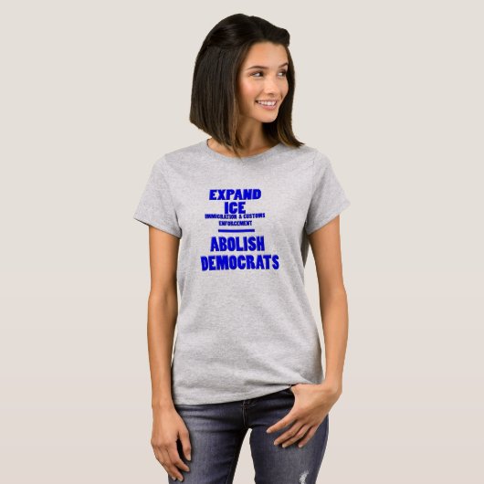 Expand Ice Abolish Democrats Funny T Shirts (Vorne ganz)