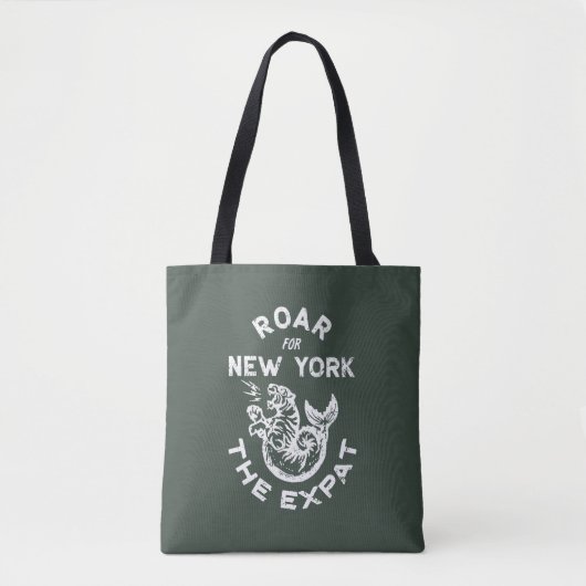 Expat Roar für New York (grün) Tasche (Vorderseite)