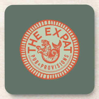 Expat Vintage Orange Getränkeuntersetzer