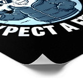 Expect A Few Inches Of Snow Tonight Funny Winter W Poster (Ecke)