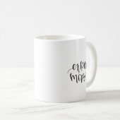 Expect Miracles Insrational Motivational Quote  Kaffeetasse (VorderseiteRechts)