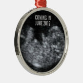 Expectant Baby Christmas Keepake Ornament Aus Metall (Rechts)