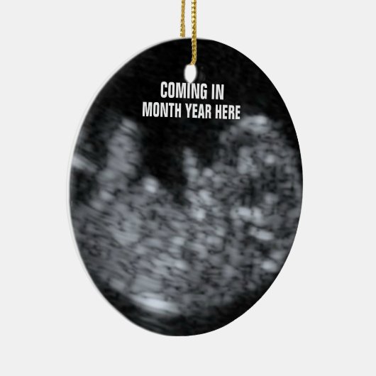 Expectant Baby Keepake Keramikornament (Rechts)