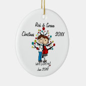 Expectant Couple Holiday Ornament (Rechts)