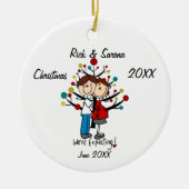 Expectant Couple Holiday Ornament (Vorne)