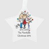 Expectant Couple Kleinkind Boy Akronylic Ornament (Rückseite)