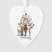 Expectant Couple Kleinkind Boy Akronylic Ornament (Vorderseite)