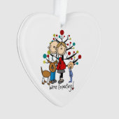 Expectant Couple Kleinkind Boy Akronylic Ornament (Vorderseite)