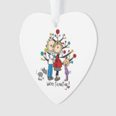 Expectant Couple Kleinkind Girl Acrylic Ornament (Vorderseite)