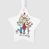 Expectant Couple Kleinkind Girl Acrylic Ornament (Vorderseite)