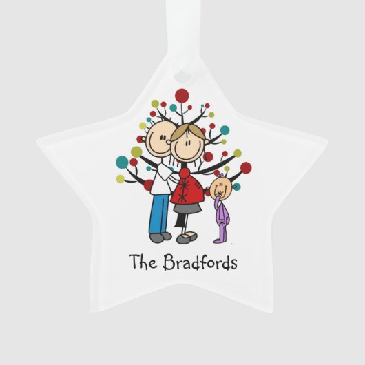 Expectant Couple Kleinkind Girl Weihnachtsschmuck Ornament (Vorderseite)